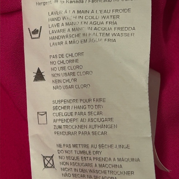 Joseph Ribkoff Hot Pink Ruffle‎ Sleeve Blouse Size 6 - Picture 8 of 15